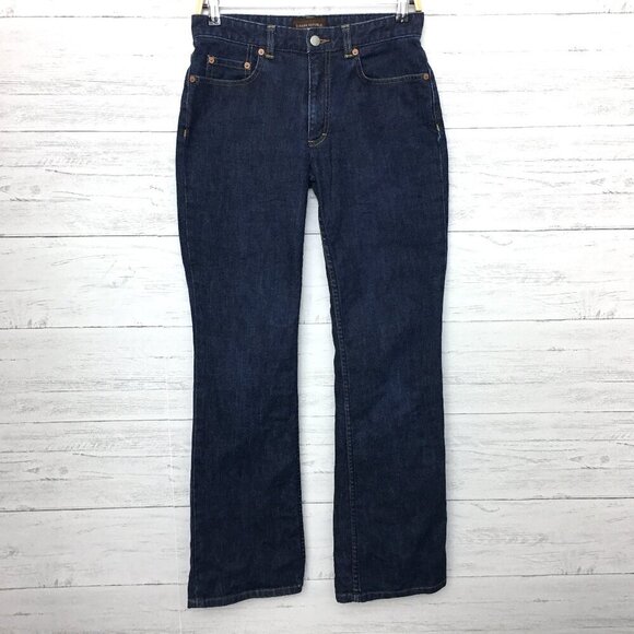 Banana Republic Jeans Stretch Denim Boot Cut Dark Wash size 6L length 33" - Picture 1 of 7
